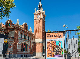 Exposición "España, Patrimonio de la Humanidad" en La Casa del Reloj en el antiguo matadero de Arganzuela Madrid.