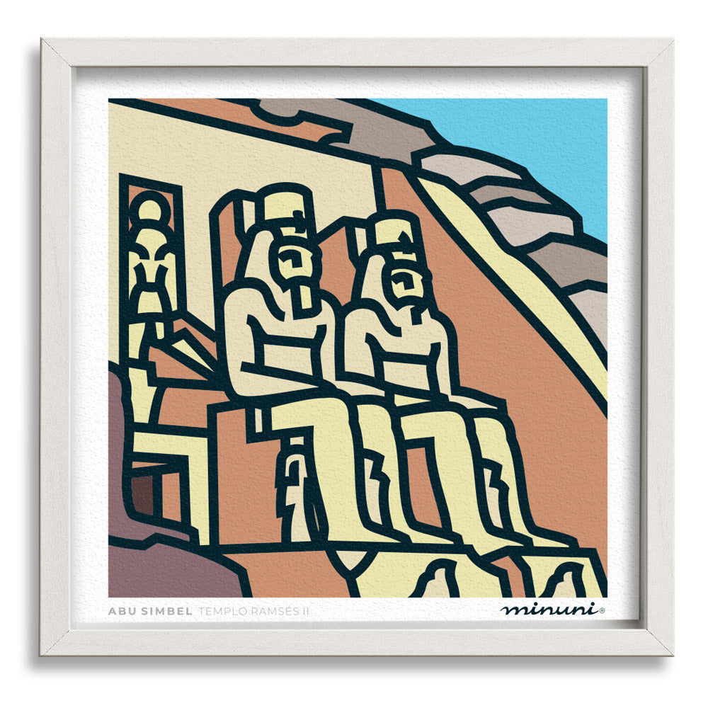 Lámina templo de Abu Simbel en Egipto