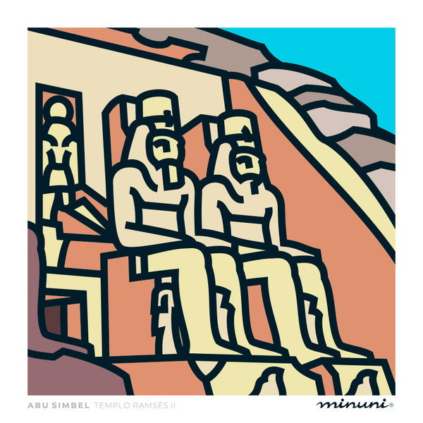 Lámina templo de Abu Simbel en Egipto