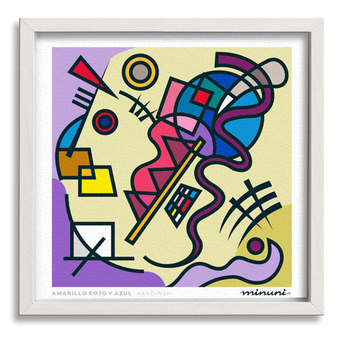 Lámina Amarillo Rojo y Azul de Kandinski