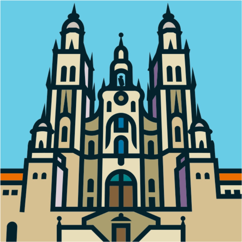 Lámina 50x50 cm inspirada en LA CORUÑA