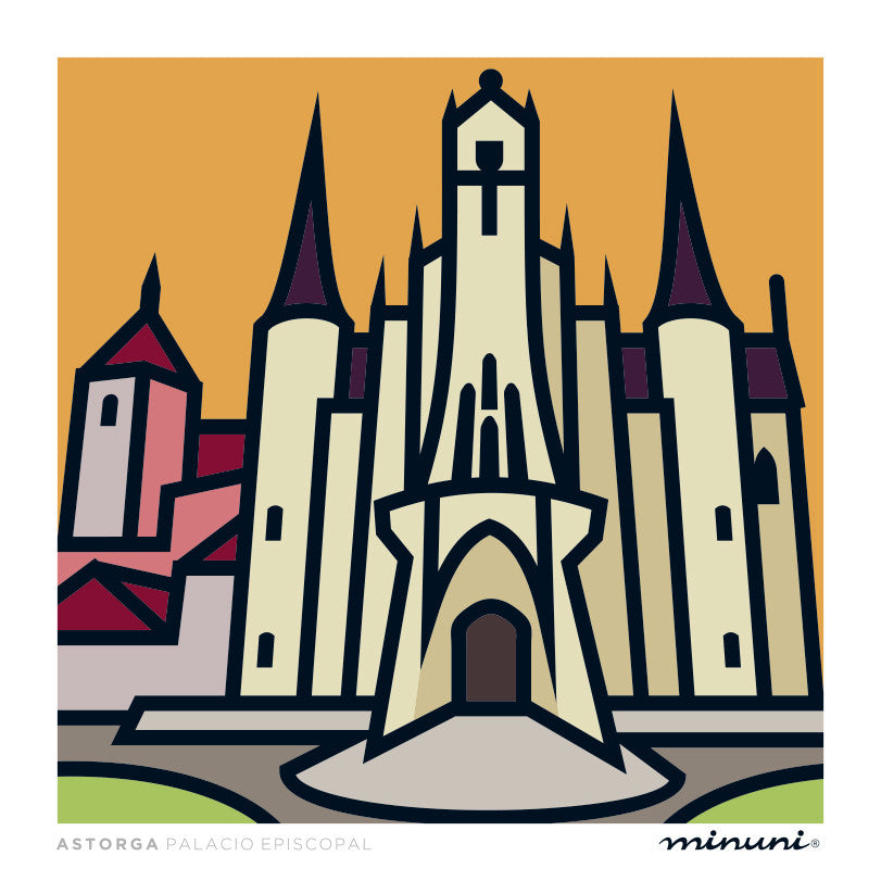 Lámina inspirada en el Palacio de Astorga