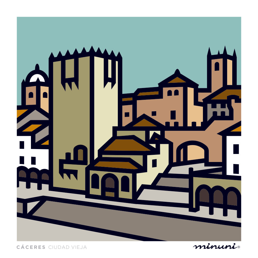 Lámina Casco Antiguo, CÁCERES