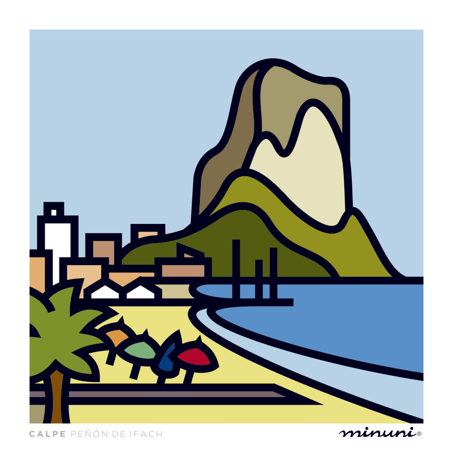 Lámina Peñón de Ifach en Calpe