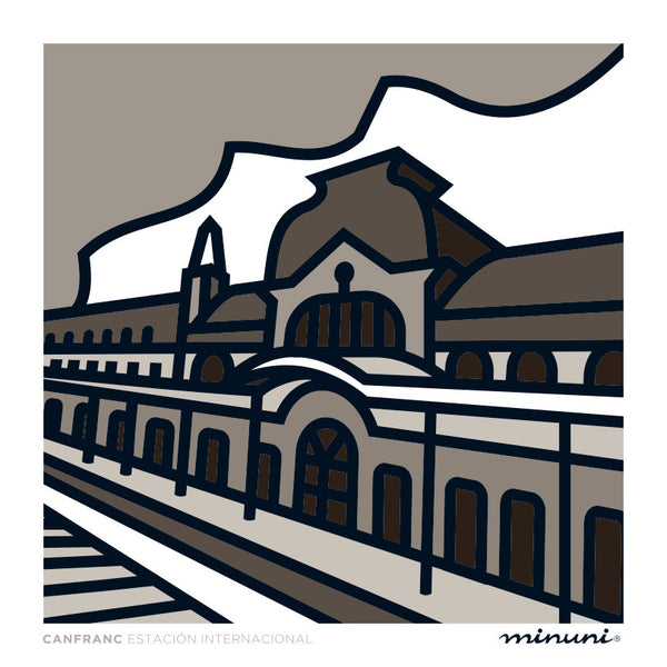 Lámina inspirada en la Estación de Canfranc