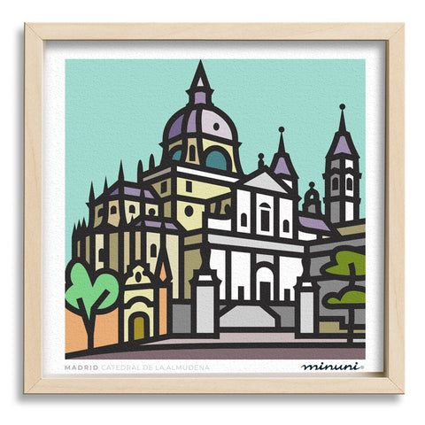 Lámina Catedral de La Almudena, MADRID