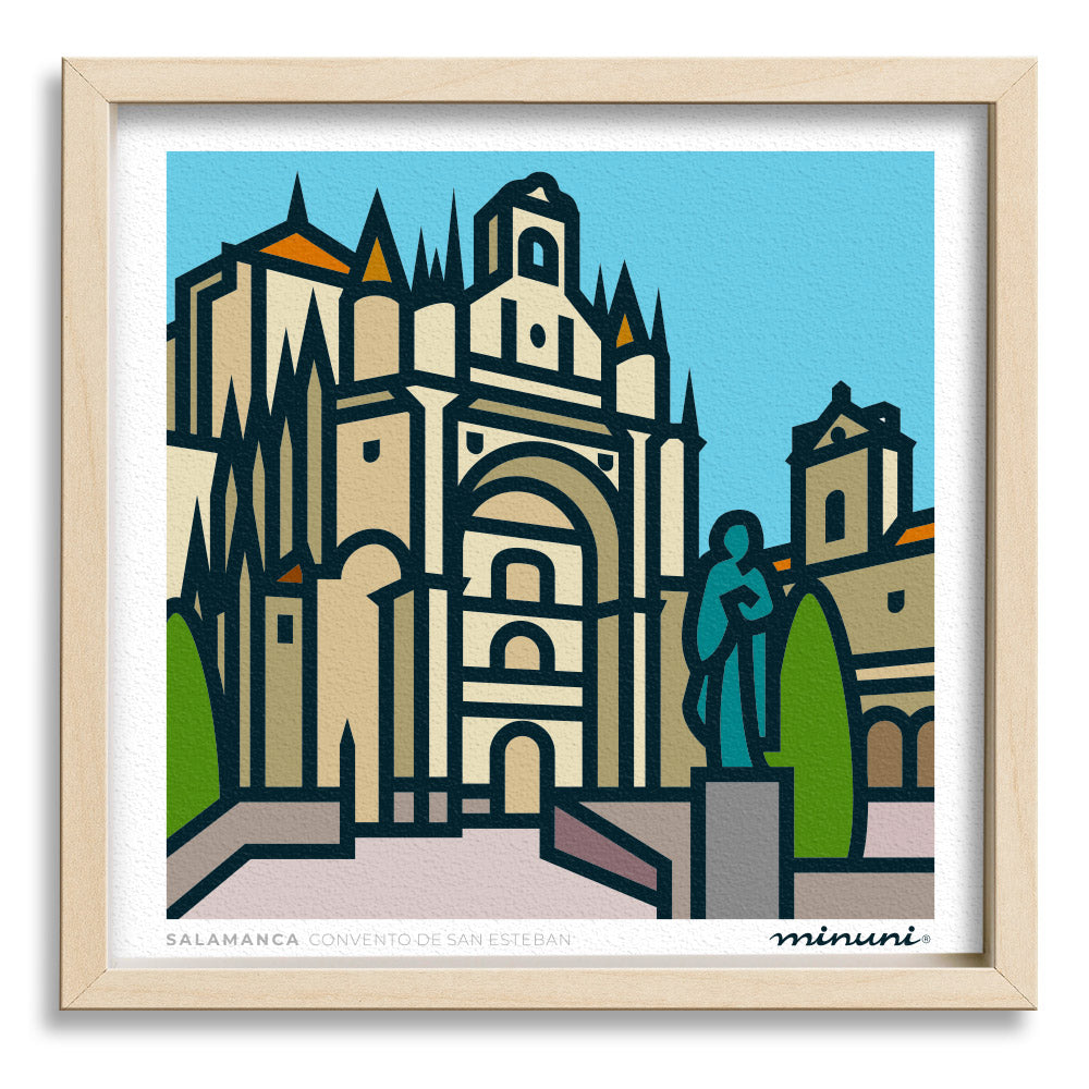 Lámina Convento de San Estéban, SALAMANCA