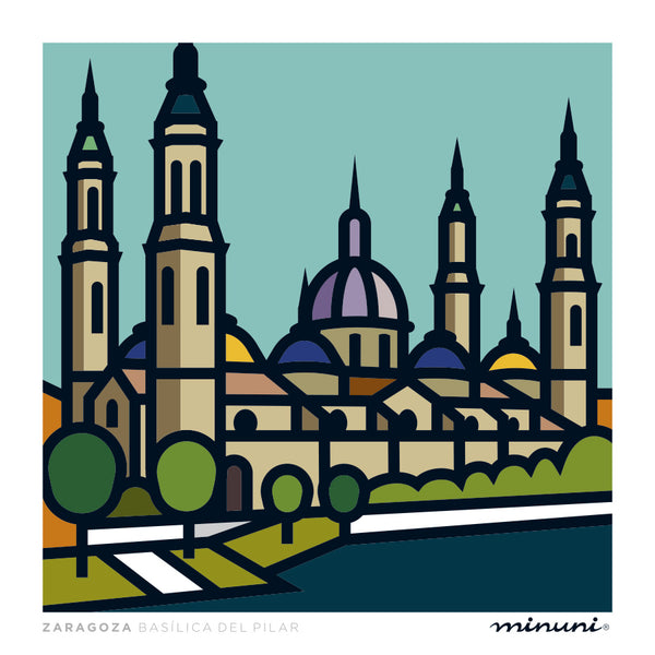 Lámina artística Basílica del Pilar de Zaragoza