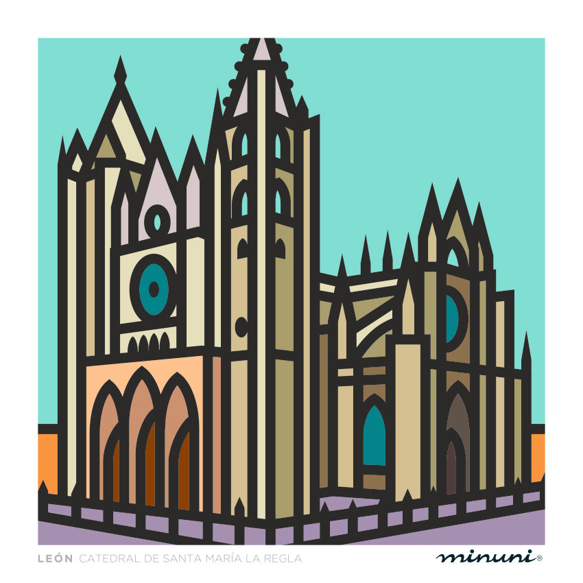Lámina Catedral de Santa María La Regla, LEÓN