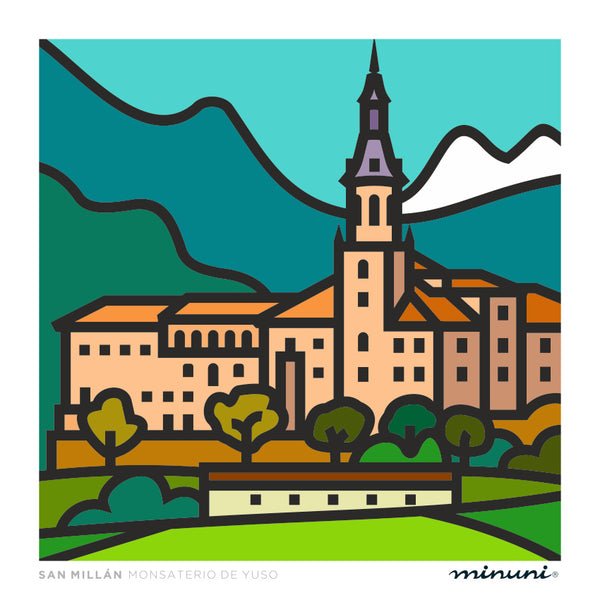 Lámina Monasterio de San Millán de Yuso, LA RIOJA