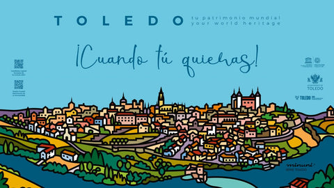 Minuni pone color e identidad al 40º Aniversario de Toledo en FITUR con una ilustración inédita