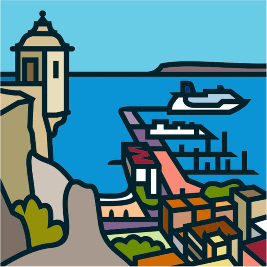 Lámina 50x50 cm inspirada en ALICANTE