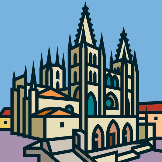 Lámina 50x50 cm inspirada en BURGOS