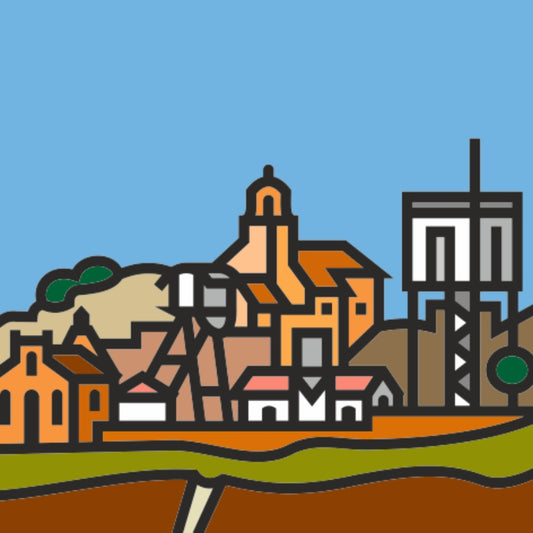 Lámina 50x50 cm inspirada en CIUDAD REAL