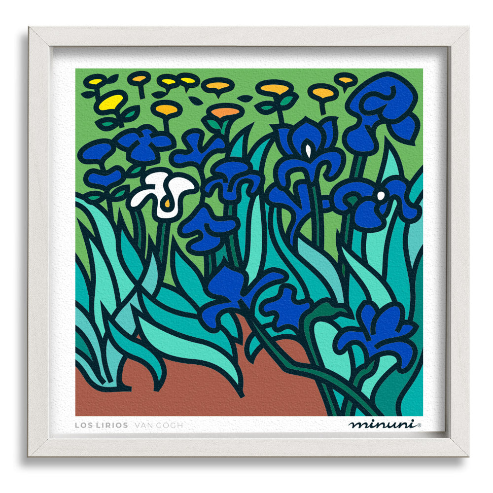Lámina Los Lirios de Van Gogh