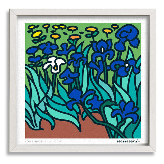 Lámina Los Lirios de Van Gogh