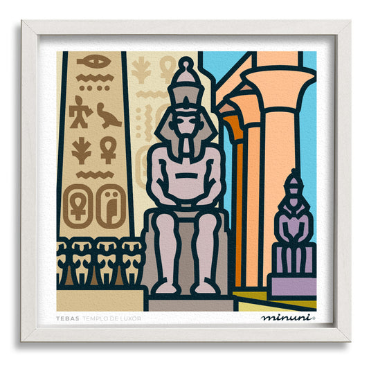 lámina templo de Luxor en Egipto