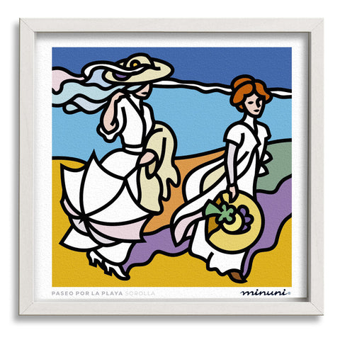 Lámina inspirada en Paseo por la Playa de Sorolla