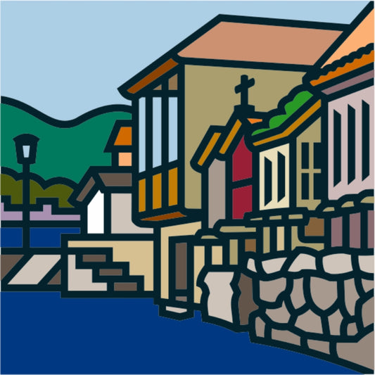 Lámina 50x50 cm inspirada en PONTEVEDRA