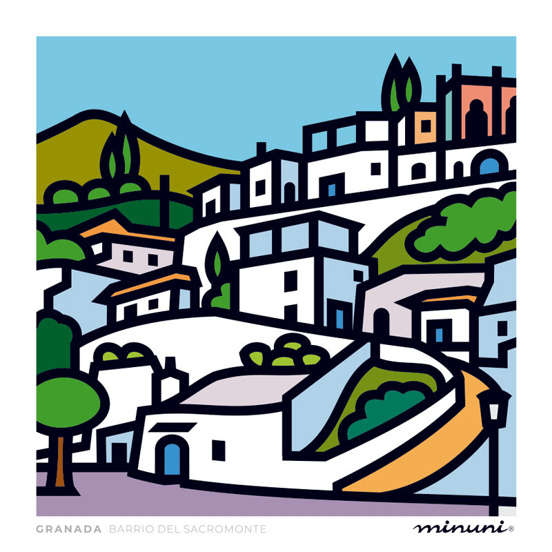 Lámina Barrio del Sacromonte