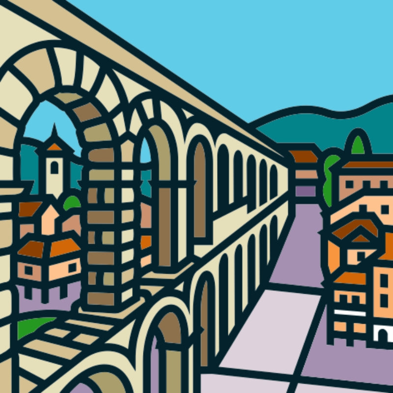 Lámina 50x50 cm inspirada en SEGOVIA