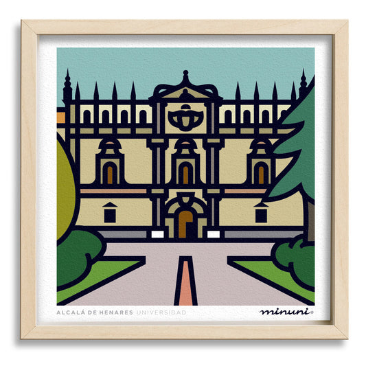 Lámina Fachada de la Universidad, ALCALÁ DE HENARES