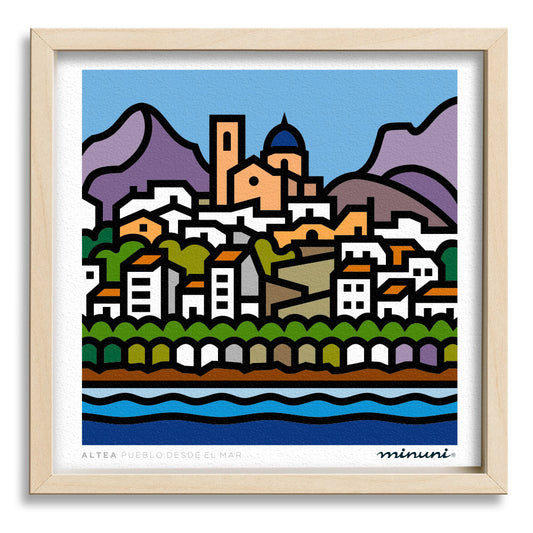 Lámina Altea desde el mar