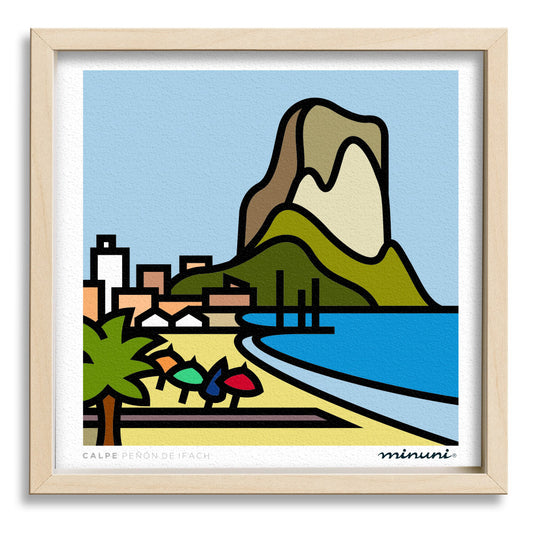 Lámina Peñón de Ifach en Calpe