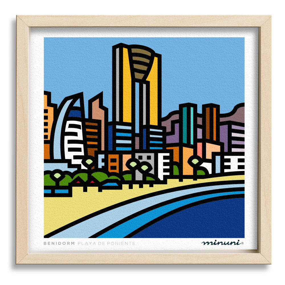 Lámina Playa de Poniente en Benidorm
