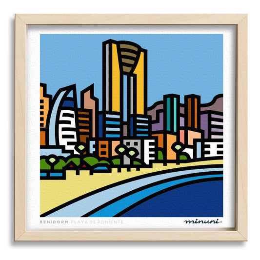 Lámina Playa de Poniente en Benidorm