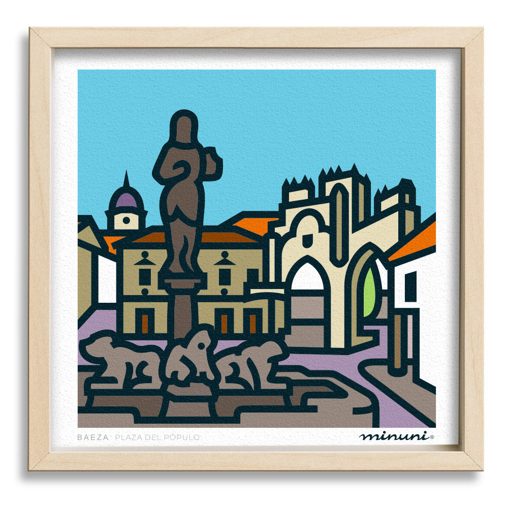Lámina Plaza Populo de Baeza