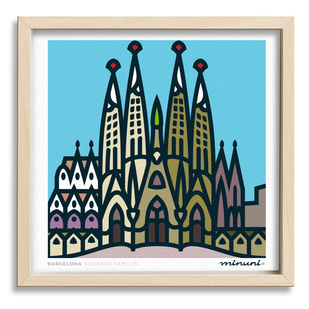 La Sagrada Familia Art Print, BARCELONA