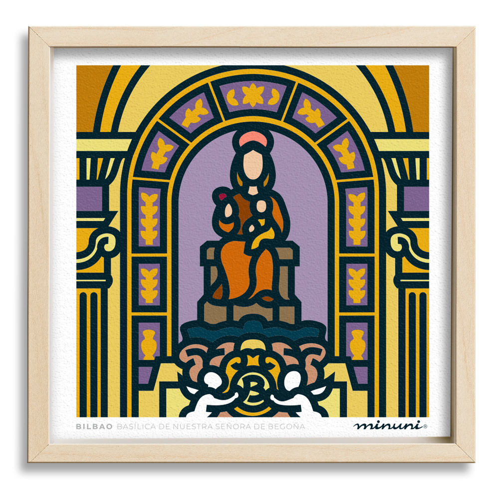 Lámina Basílica de Begoña Bilbao