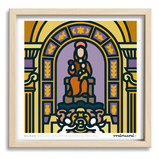 Lámina Basílica de Begoña Bilbao