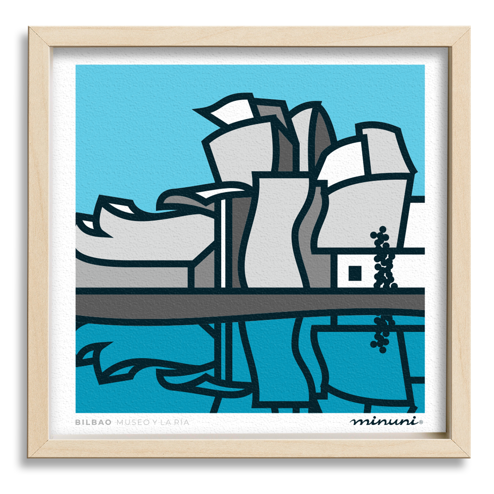 Lamina inspirada en el Museo Guggenheim de Bilbao