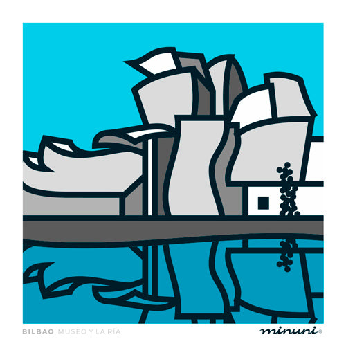Lamina inspirada en el Museo Guggenheim de Bilbao