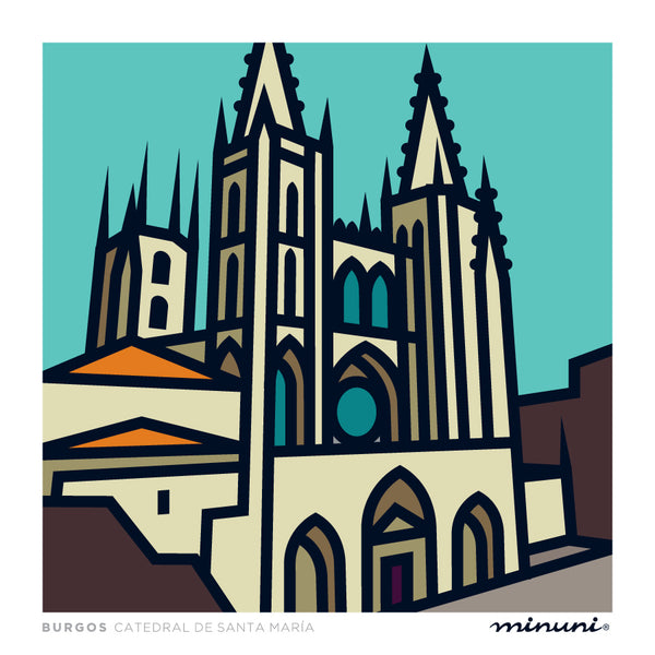 Lámina inspirada en la Catedral de Burgos