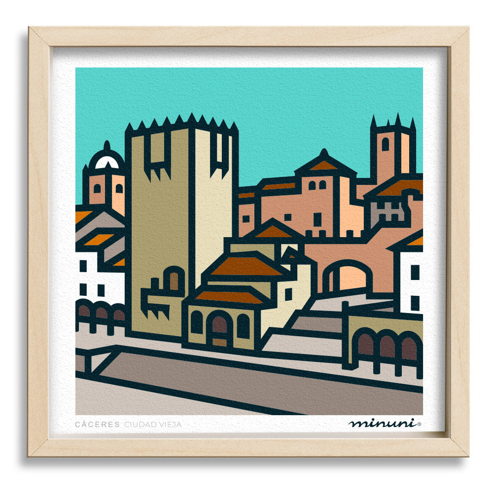 Lámina Casco Antiguo, CÁCERES