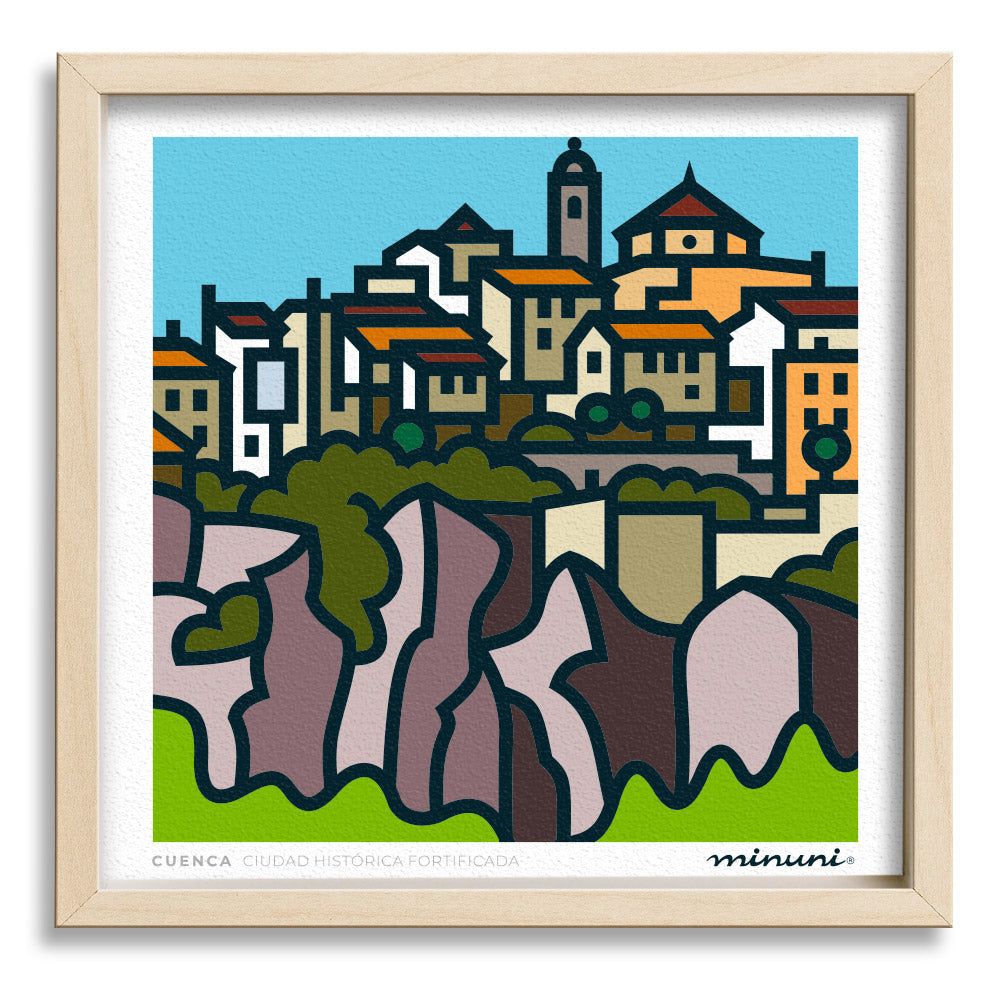 Lámina Ciudad Histórica, CUENCA