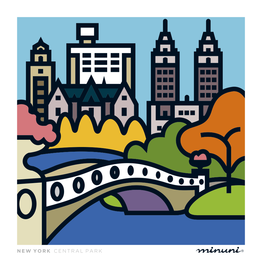 Art print inspired in Central Park