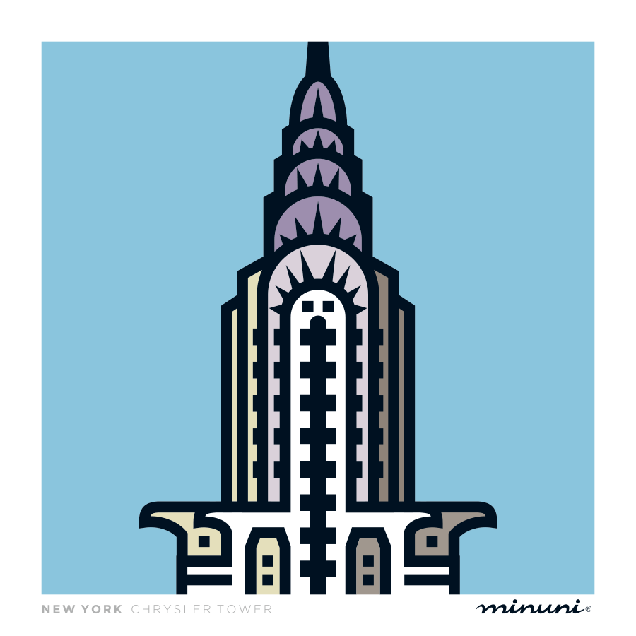 Art print inspired in Chrysler Tower