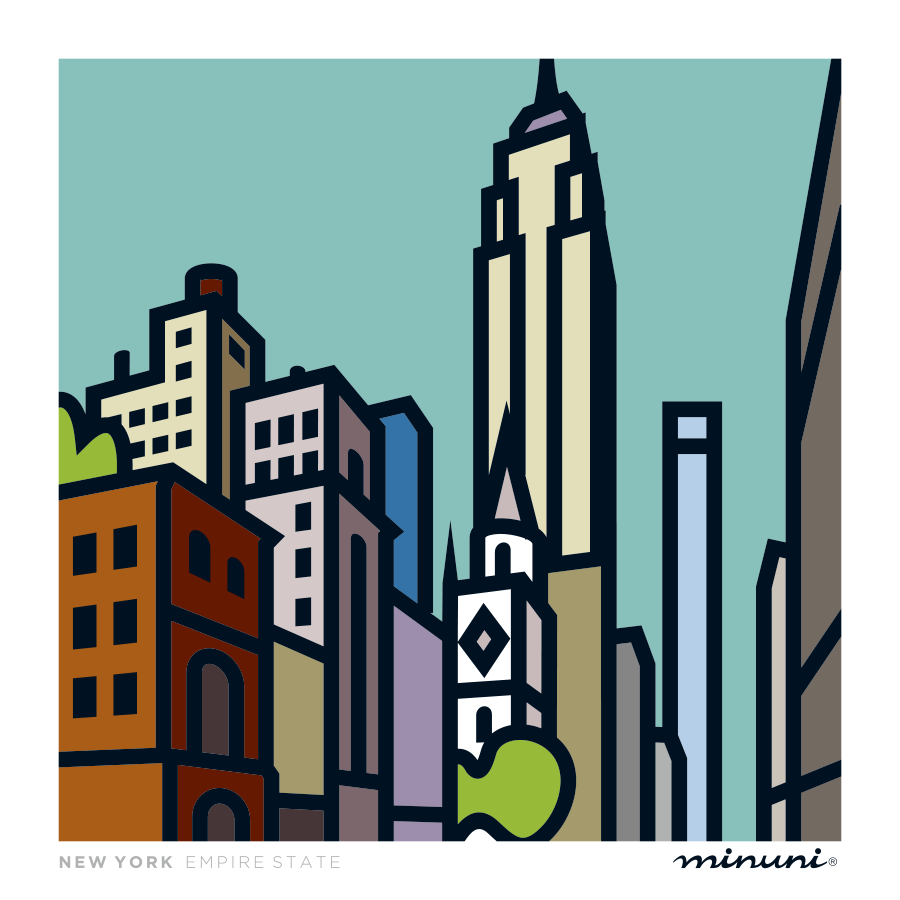 Art print inspired in Empire State Building