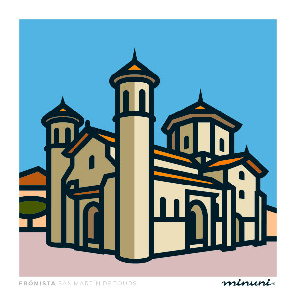 Lámina San Martín en Frómista Palencia