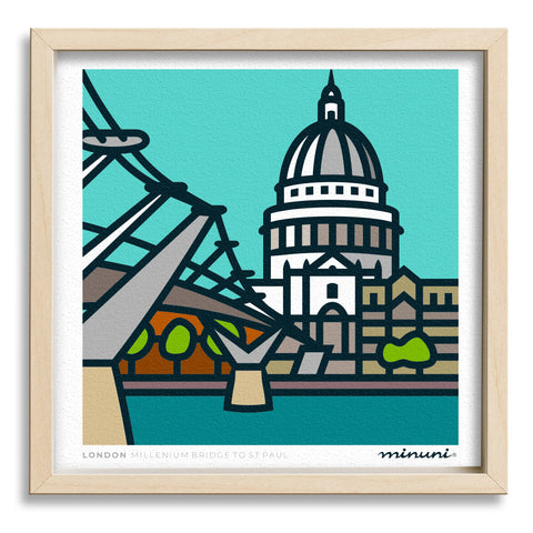 Millennium Bridge to St. Paul, LONDON Art Print