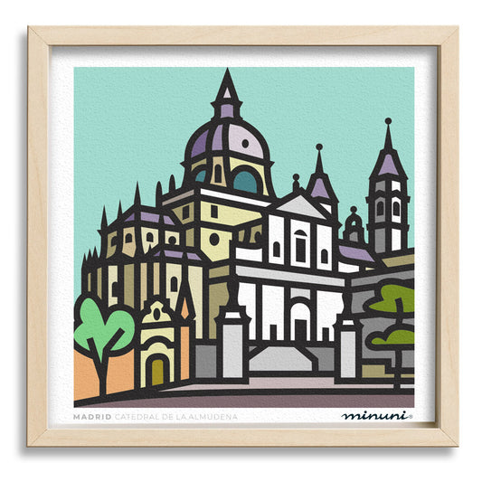 Lámina Catedral de La Almudena, MADRID