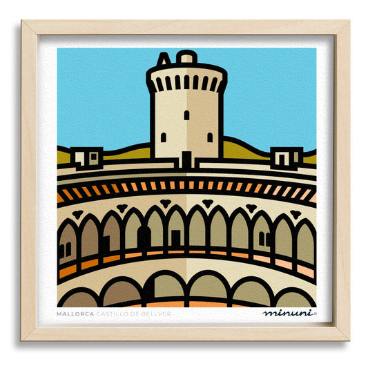 Lámina Castillo de Bellver, MALLORCA