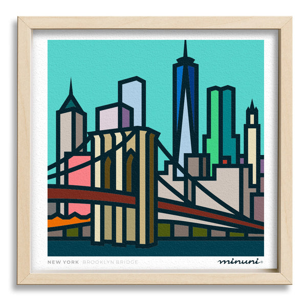 Brooklyn Bridge, NEW YORK Art Print