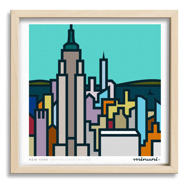 Empire State Skyline, NEW YORK Art Print