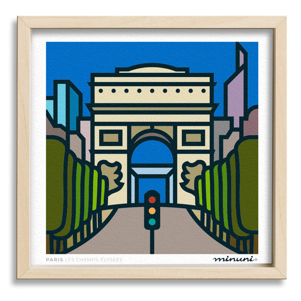 Art print inspired in Les Champs-Elysees