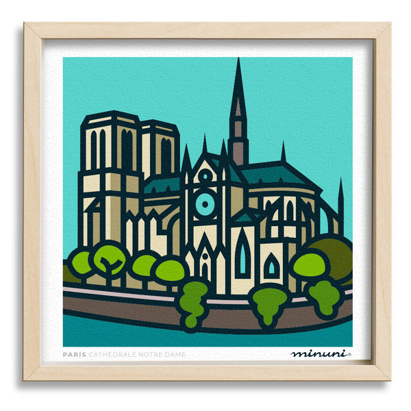 Art print inspired in Notre Dame